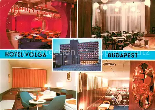 AK / Ansichtskarte Budapest Hotel Volga Gastraeume Bar Budapest