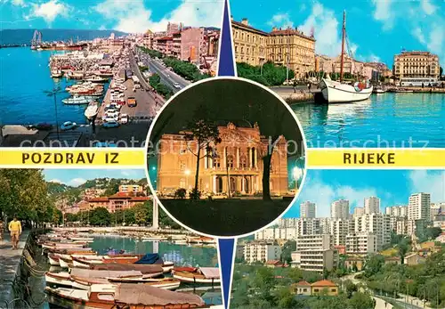 AK / Ansichtskarte Rijeka_Fiume Hafenpartien Schloss Stadtansicht Rijeka Fiume