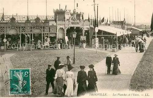 AK / Ansichtskarte Trouville sur Mer Les planches et l Eden Casino Trouville sur Mer