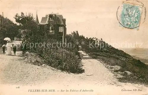 AK / Ansichtskarte Villers sur Mer Sur les Falaises d Auberville Villers sur Mer