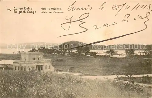 AK / Ansichtskarte Congo_Belge Gare du Mayumbe Congo Belge