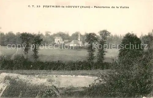 AK / Ansichtskarte Fontaine la Louvet Panorama de la vallee Fontaine la Louvet