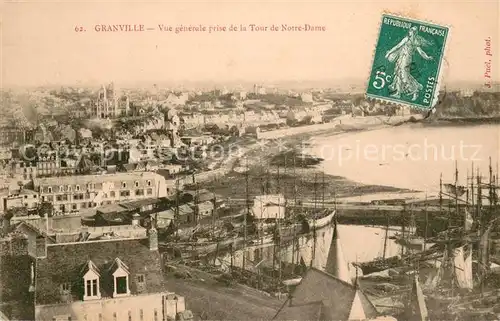 AK / Ansichtskarte Granville_Manche Vue generale prise de la Tour de Notre Dame Granville_Manche