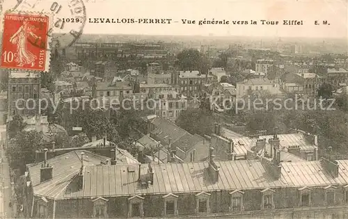 AK / Ansichtskarte Levallois Perret Vue generale vers la Tour Eiffel Levallois Perret