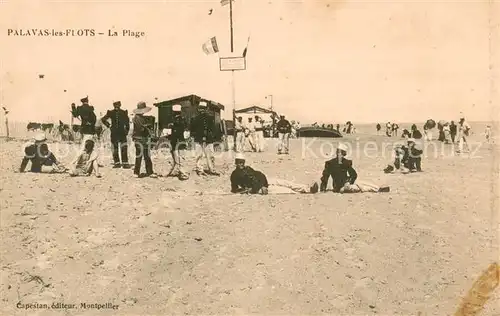 AK / Ansichtskarte Palavas les Flots_Herault La plage Palavas les Flots_Herault