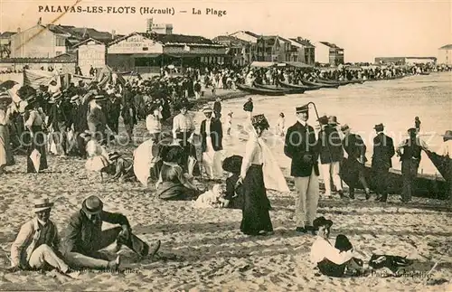 AK / Ansichtskarte Palavas les Flots_Herault La plage Palavas les Flots_Herault