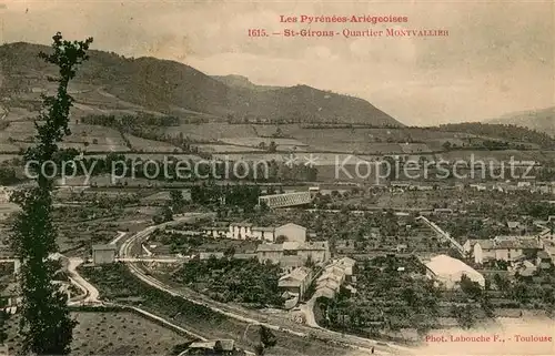 AK / Ansichtskarte Saint Girons_Ariege Panorama Quartier Montvallier Saint Girons Ariege