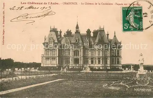 AK / Ansichtskarte Chaource Chateau de la Cordeliere facade sur les jardins Chaource