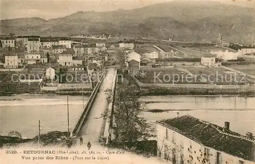 AK / Ansichtskarte Retournac Cure d air vue prise des Ribes Pont Retournac