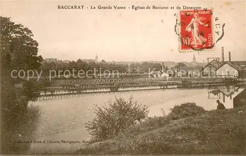 AK / Ansichtskarte Baccarat La Grande Vanne Eglises de Baccarat et de Deneuvre Baccarat