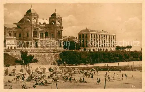 AK / Ansichtskarte Royan_Charente Maritime Palais et Plage de Foncillon Hotel Bellevue Royan Charente Maritime