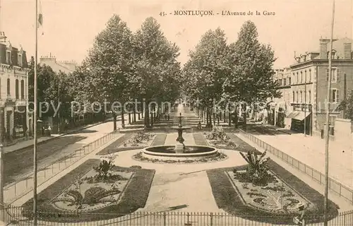 AK / Ansichtskarte Montlucon Avenue de la Gare Montlucon