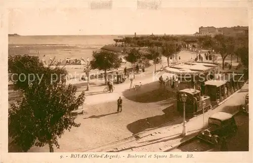 AK / Ansichtskarte Royan_Charente Maritime Boulevard et Square Botton Royan Charente Maritime