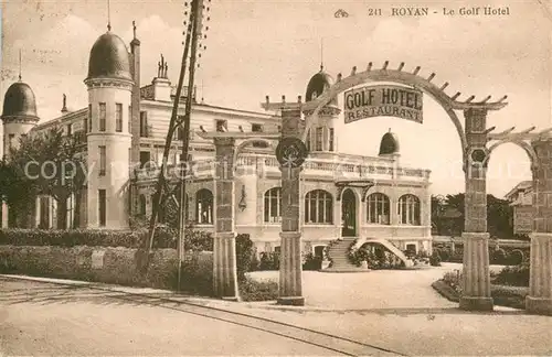 AK / Ansichtskarte Royan_Charente Maritime Golf Hotel Royan Charente Maritime