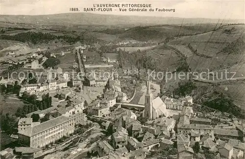 AK / Ansichtskarte Saint Flour_Cantal Vue aerienne du Faubourg Saint Flour Cantal
