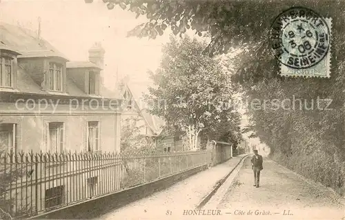 AK / Ansichtskarte Honfleur Cote de Grace Honfleur