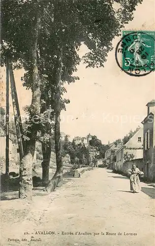 AK / Ansichtskarte Avallon Entree d Avallon par la Route de Lormes Avallon