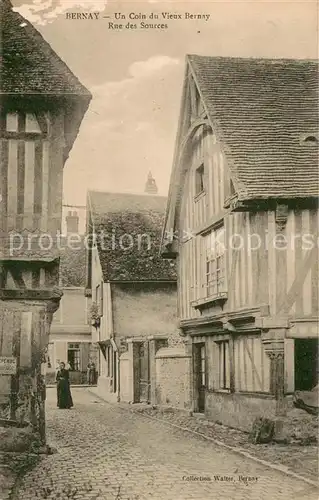 AK / Ansichtskarte Bernay Un coin du Vieux Bernay Rue des Sources Bernay