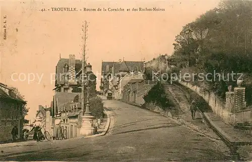 AK / Ansichtskarte Trouville sur Mer Routes de la Corniche et des Roches Noires Trouville sur Mer