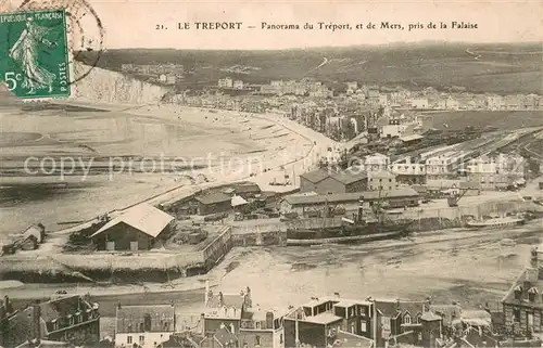 AK / Ansichtskarte Le_Treport Panorama pris de la Falaise Le_Treport