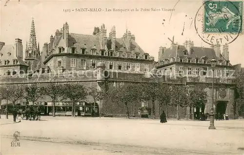 AK / Ansichtskarte Saint Malo_Ille et Vilaine_Bretagne Remparts et Porte Saint Vincent Saint Malo_Ille et Vilaine