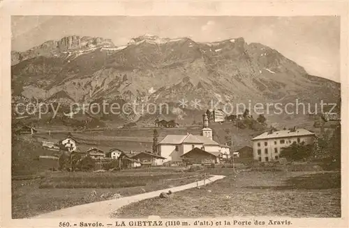 AK / Ansichtskarte La_Giettaz Village et la Porte des Aravis Alpes La_Giettaz