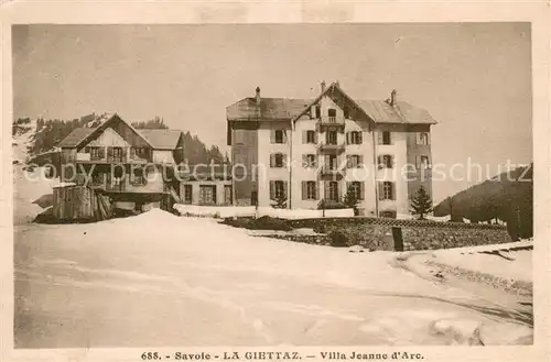 AK / Ansichtskarte La_Giettaz Villa Jeanne d Arc La_Giettaz