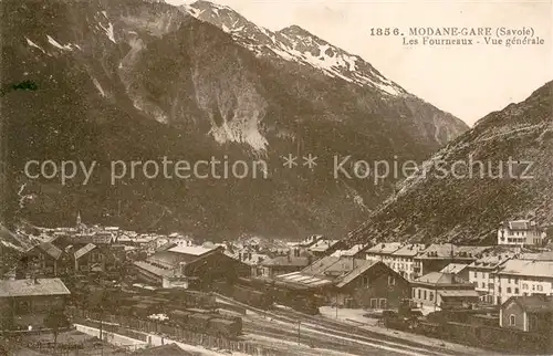 AK / Ansichtskarte Fourneaux_Modane Vue generale et la gare Fourneaux Modane
