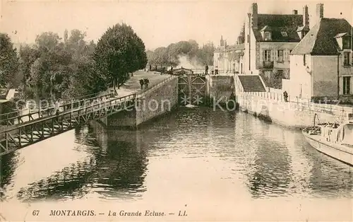 AK / Ansichtskarte Montargis_Loiret La grande ecluse Montargis Loiret