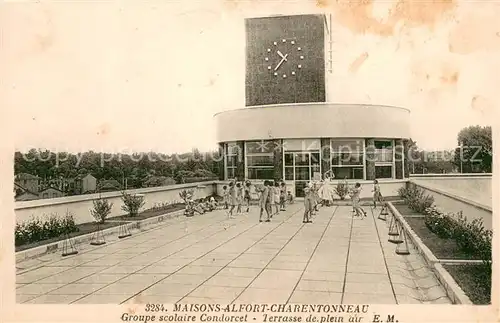 AK / Ansichtskarte Charentonneau Groupe scolaire Condorcet Terrasse de plein air 