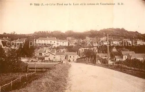 AK / Ansichtskarte Troo Pont sur le Loir et coteau de Vauchalons Troo