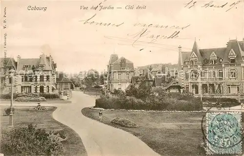 AK / Ansichtskarte Cabourg Vue du jardin Cabourg