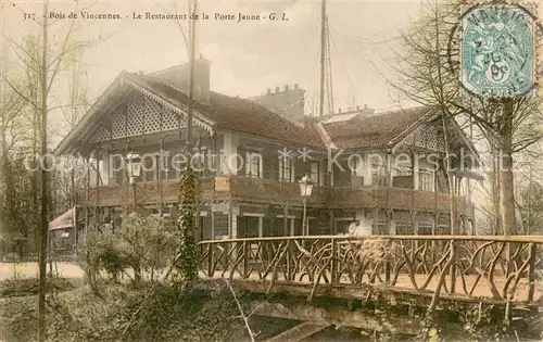 AK / Ansichtskarte Bois_de_Vincennes Restaurant de la Porte Jaune Bois_de_Vincennes
