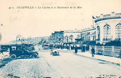 AK / Ansichtskarte Deauville sur Mer Casino et Boulevard de la Mer Deauville sur Mer
