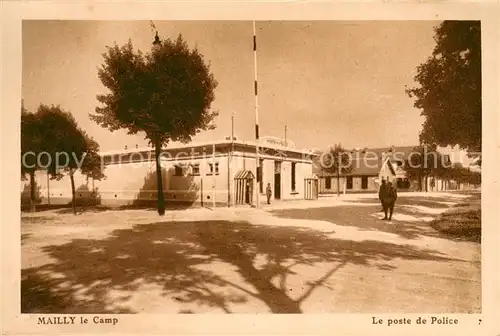 AK / Ansichtskarte Mailly le Camp Le poste de police Mailly le Camp