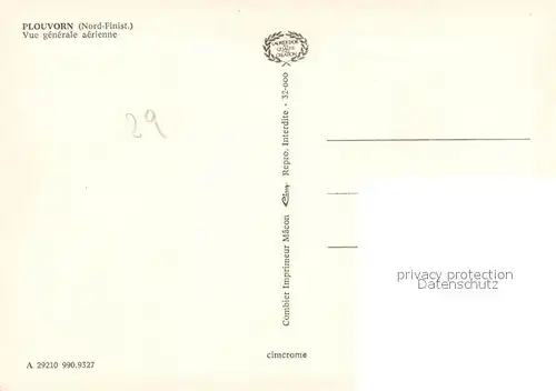 AK / Ansichtskarte Plouvorn Vue aerienne Plouvorn