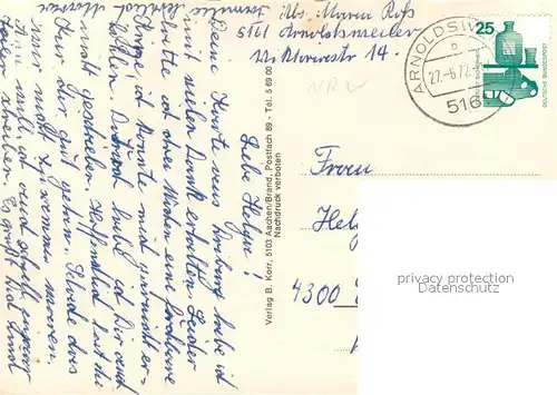 AK / Ansichtskarte Arnoldsweiler Ansicht mit Kirche Bungalow Gedenkstein Arnoldsweiler