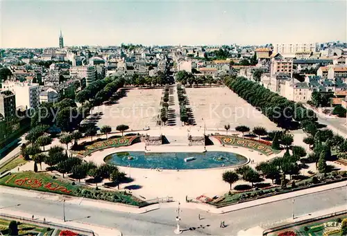 AK / Ansichtskarte Limoges_Haute_Vienne Jardins du Champ de Juillet vus du Campanile de la Gare des Benedictions Limoges_Haute_Vienne