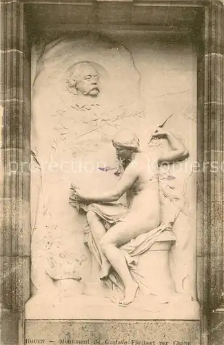AK / Ansichtskarte Rouen Monument de Gustave Flauber par Chapu Rouen