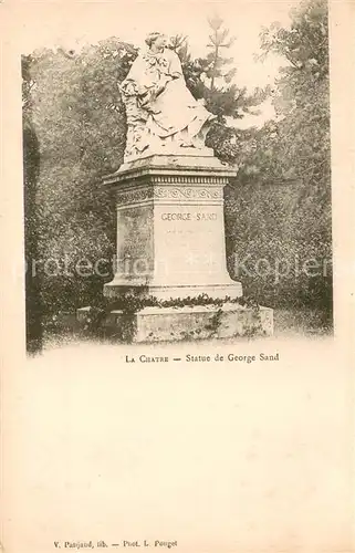 AK / Ansichtskarte La_Chatre Statue de George Sand Monument La_Chatre