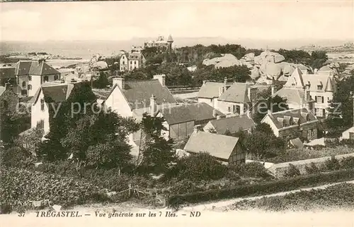 AK / Ansichtskarte Tregastel Vue generale sur les 7 iles Tregastel
