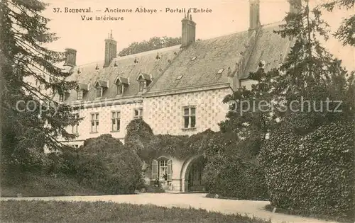 AK / Ansichtskarte Bonneval_d_Eure et Loir Ancienne Abbaye Portail d entree vue interieure Bonneval_d_Eure et Loir