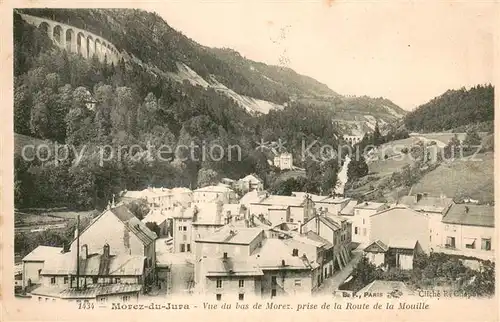 AK / Ansichtskarte Morez Vue du bas du village prise de la Route de la Mouille Morez