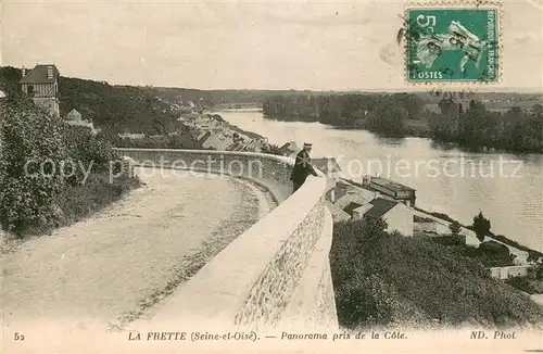 AK / Ansichtskarte La_Frette sur Seine_Oise Panorama pris de la cote La_Frette sur Seine_Oise