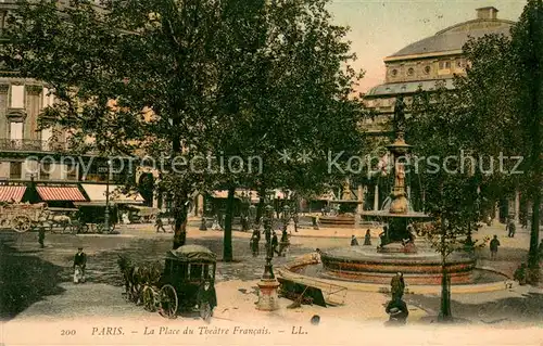 AK / Ansichtskarte Paris Place du Theatre Francais Fontaine Paris
