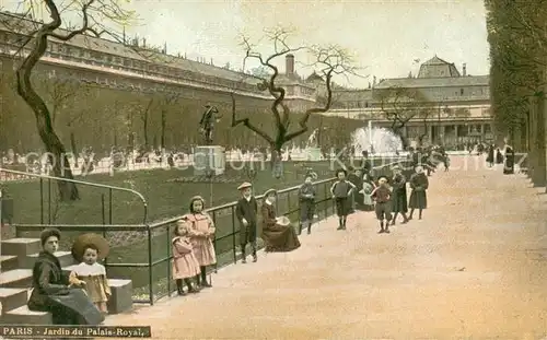 AK / Ansichtskarte Paris Jardin du Palais Royal Monument Paris