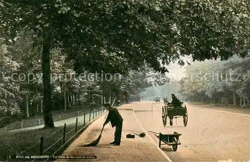 AK / Ansichtskarte Bois_de_Boulogne Route de Suresne le matin Bois_de_Boulogne