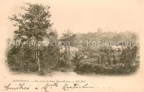 AK / Ansichtskarte Domfront_Orne Vue prise du Pont Notre Dame Domfront Orne