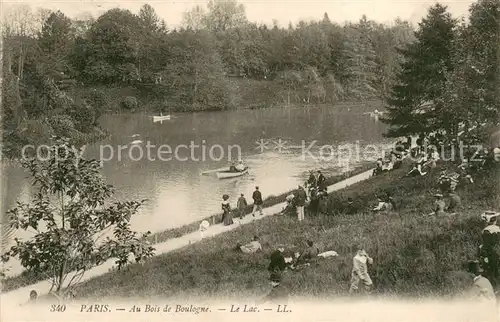 AK / Ansichtskarte Bois_de_Boulogne Promenade aux bords du lac Bois_de_Boulogne