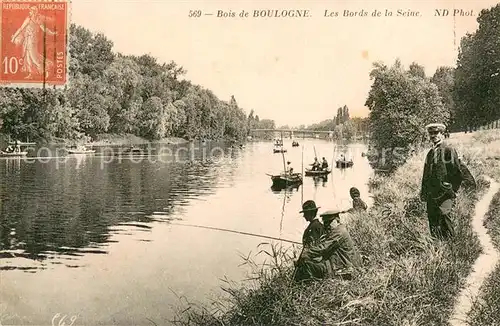 AK / Ansichtskarte Bois_de_Boulogne Aux bords de la Seine Bois_de_Boulogne